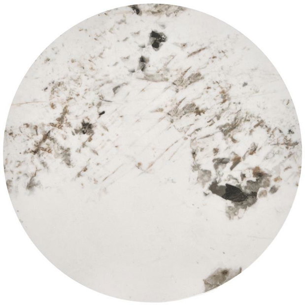 Príručný stolík Verdi (biely mramor + biela)