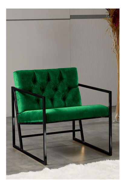 Fotel Oslanossi (zöld + fekete)