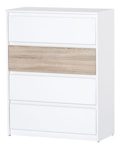 Comodă Wanta 07 (alb + stejar sonoma)