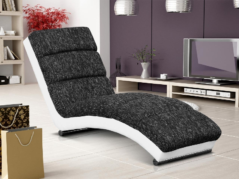 Čalúnené relaxačné kreslo Laresa (ekokoža Soft 017 + Lawa 06)