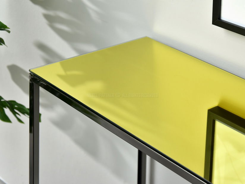 Măsuță consolă Bella Kons (auriu + negru)