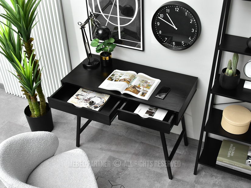 PC stolík Fallon (čierna)