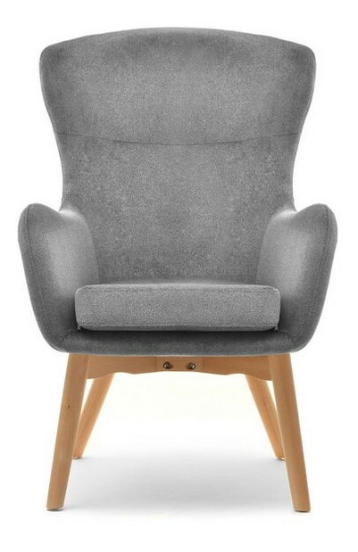 Kreslo Leto (sivá + buk)