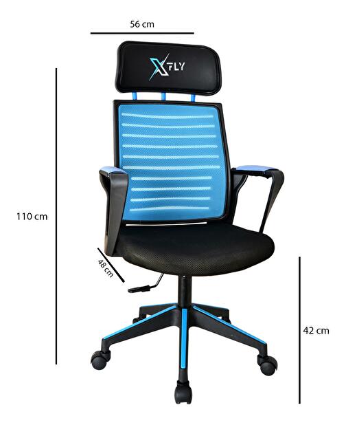 Irodai gamer szék Vamivo 1 (kék + fekete) 