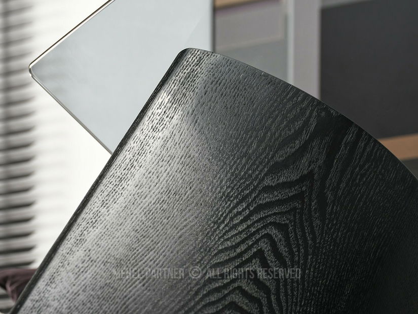 Konferenčný stolík Sue (dymové sklo + čierna)