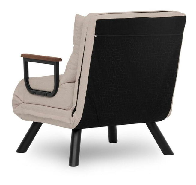 Fotoliu extensibil Sandy (crem)