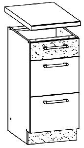 Dolná kuchynská skrinka Modesta MD14 D45 S3