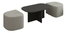 Set de 2 măsuțe de cafea Twinset (antracit)
