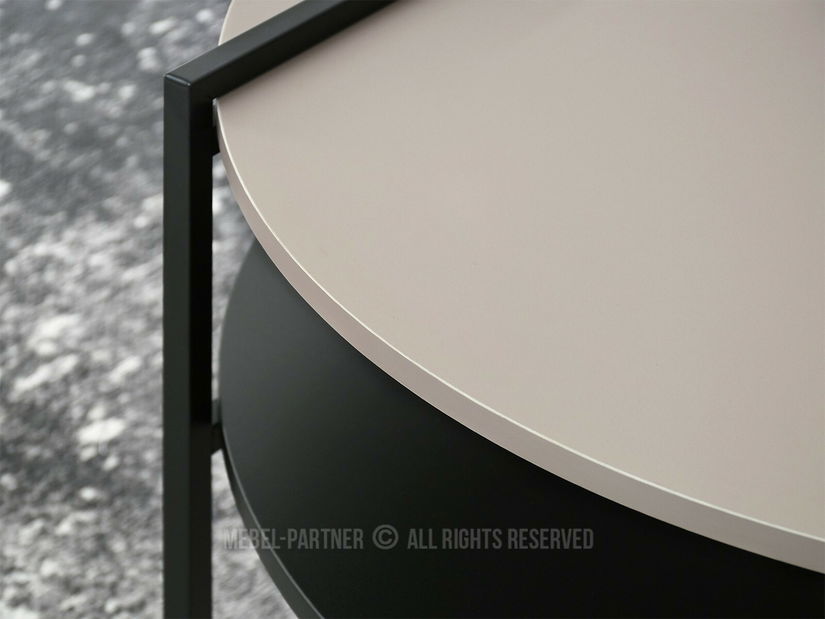 Măsuță de cafea Dario (bej + negru)