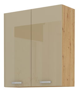 Gornji kuhinjski ormarić- Arryn 80 G-90 2F (Hrast artisan + Sjaj cappucino)