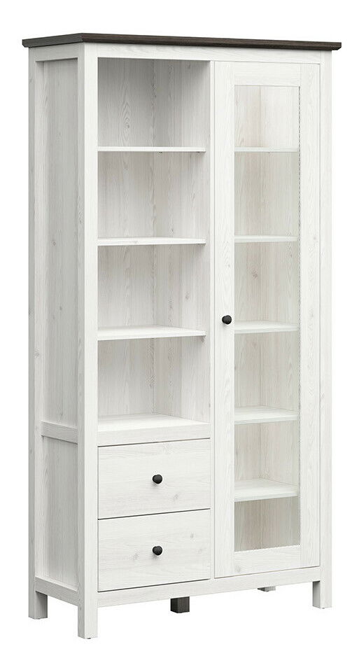 Vitrină Hesen REG1W2S/20/11 (cu iluminat LED) (zadă sibiu deschis + Pin larico)