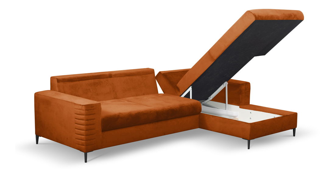 Sarok ülőgarnitúra Coleen (rozsda) (J)