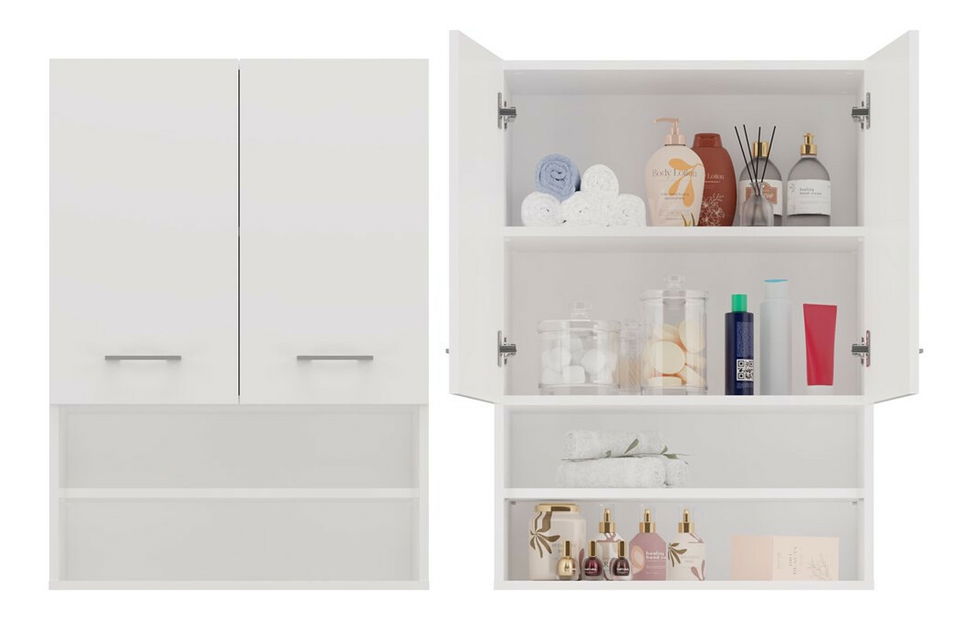 Dulap de baie suspendat Perdieron 1 (alb)