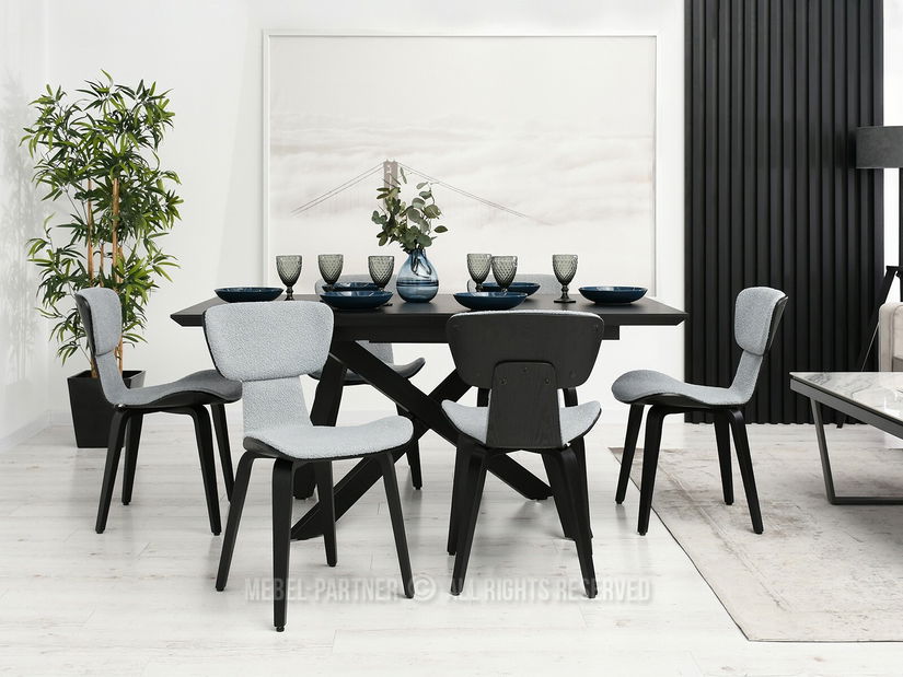 Stolička Anna (sivá + čierna)