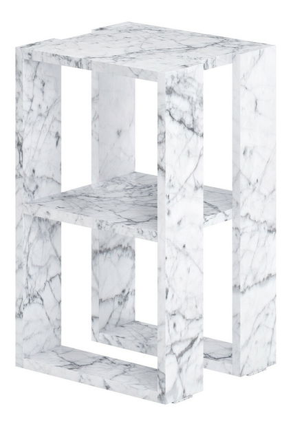 Noćni ormarić Lonkly (bijeli mramor)