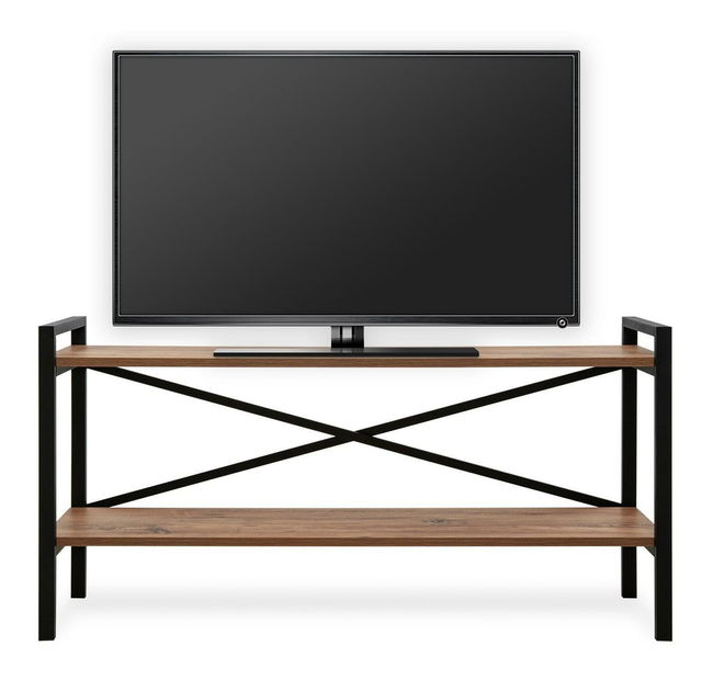 TV stolík Nevipe 4 (borovica atlantická + čierna) 