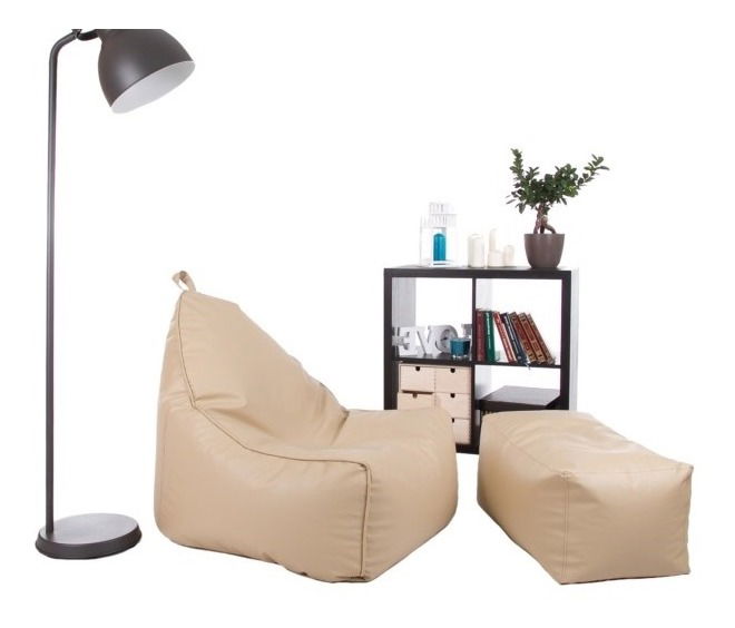 Babzsák zsámollyal Glory plusz XXL (bézs)