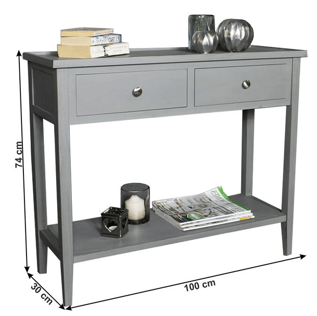 Măsuță consolă Varun (gri deschis)