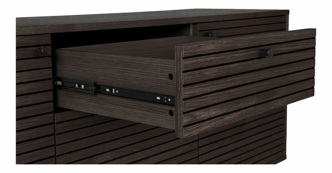 Komoda Ksitina 4 (tmavohnedá)