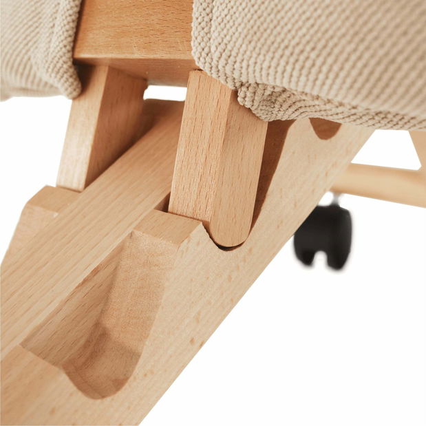 Scaun genunchi ergonomic Gloire (crem + fag)