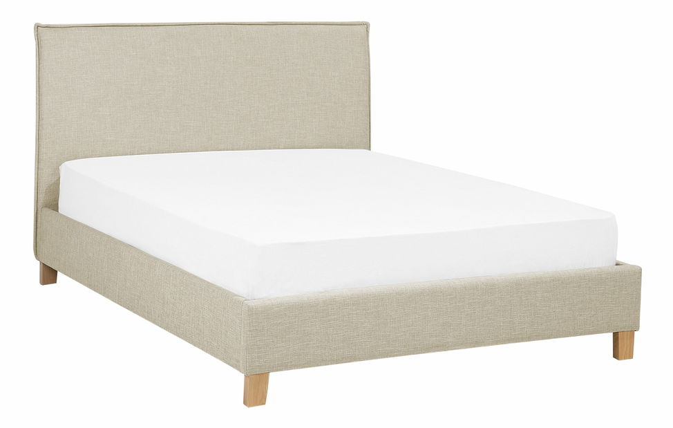Bračni krevet 140 cm SANCHEZ (s podnicom) (bež)