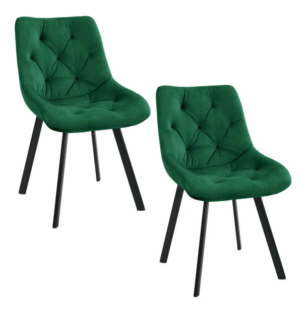 Set 2 buc scaune sufragerie Cajon (verde)