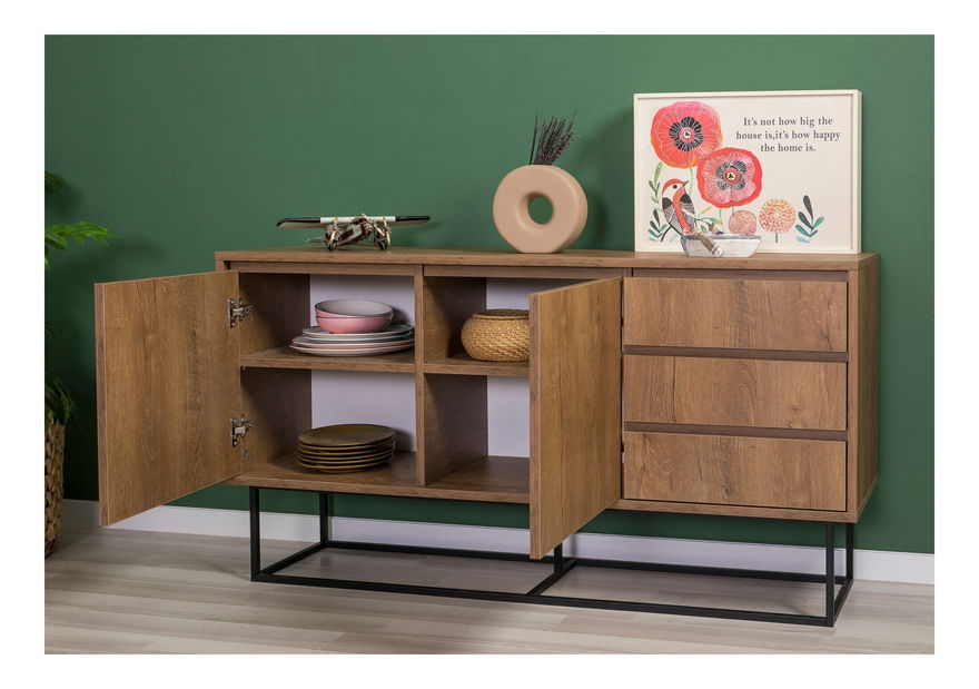 Nappali szett Laxi 9 (dió + fekete)