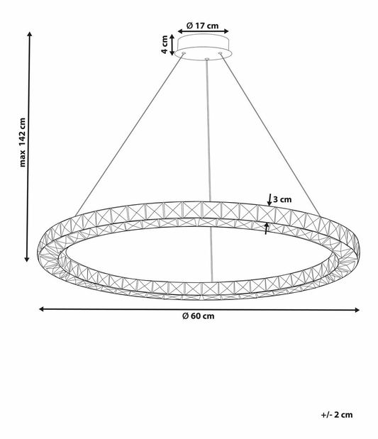 Závesné svietidlo Magza (strieborná)