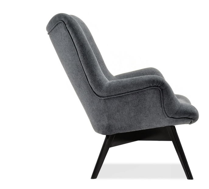 Dizajnové kreslo Florentino (grafit + buk)