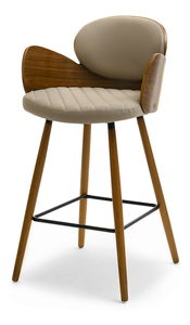 Stolica Aimee H (bež + orah)