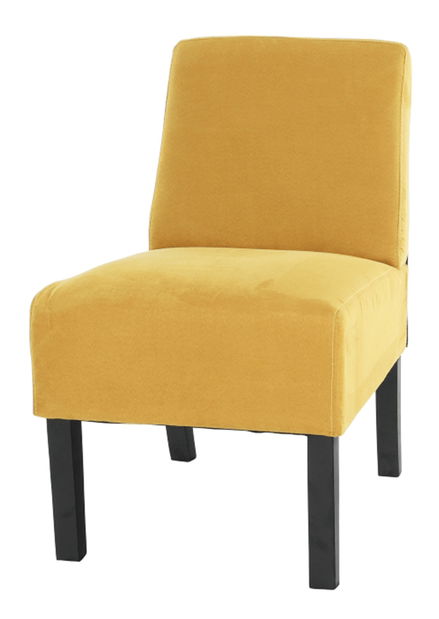 Kreslo Henriot (horčicová + čierna) *výpredaj