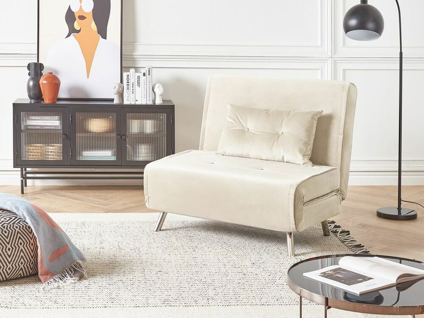 Széthúzható fotel Finnegan (krém) *kiárusítás