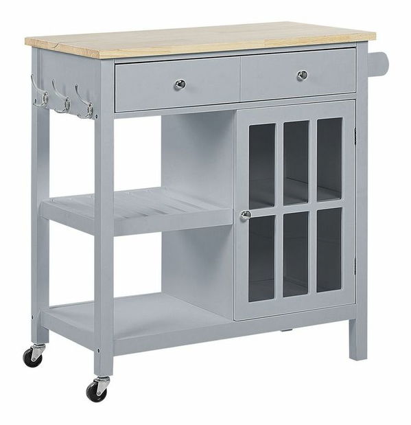 Servírovací vozík GONTO (sivá)