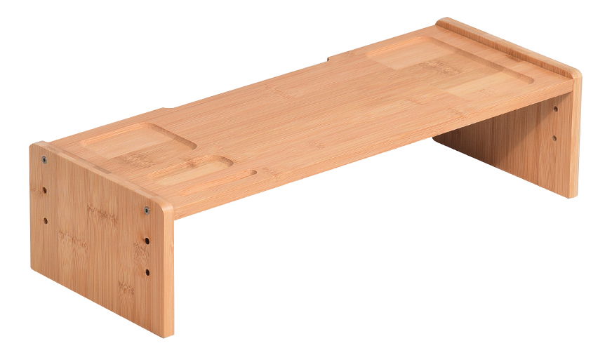 Suport sub monitor Elario 3 (bambus + natural)