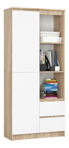 Regál Resolverse (dub sonoma + biela)