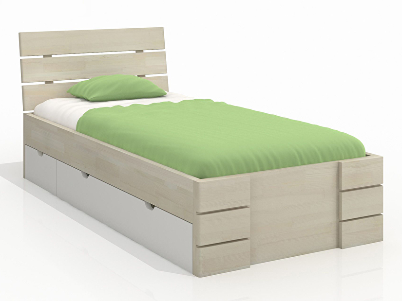 Jednolôžková posteľ 120 cm Naturlig Kids Lorenskog High Drawers (borovica) (s roštom)