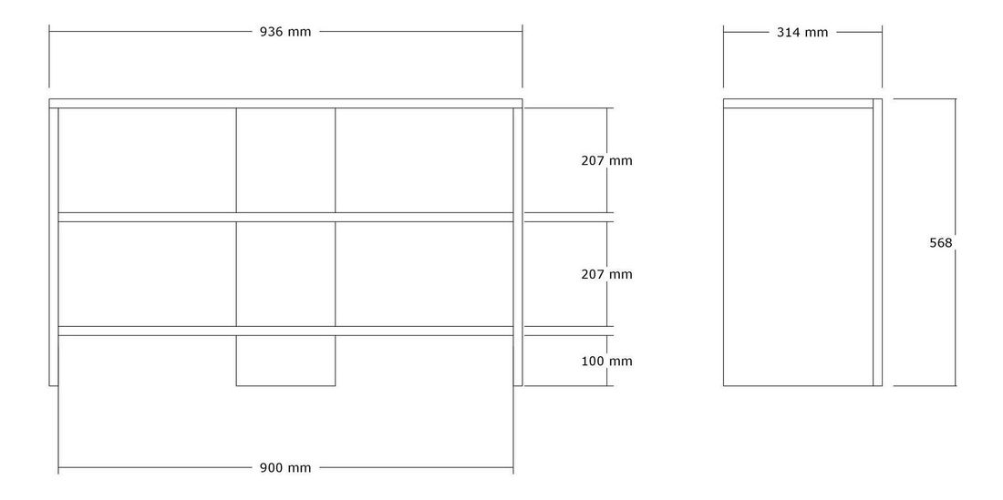 Ormarić za obuću Vubumo (hrast)
