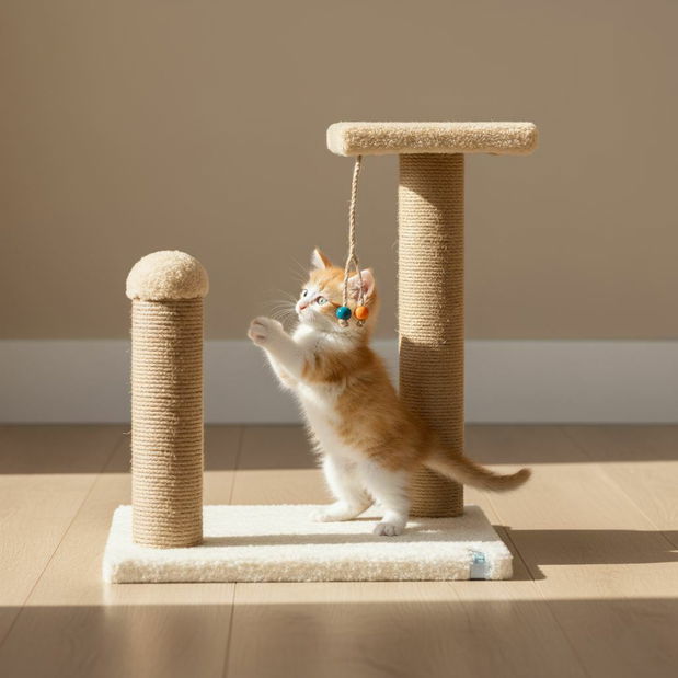 Škrabadlo pre mačky Elsie 1 (béžová)