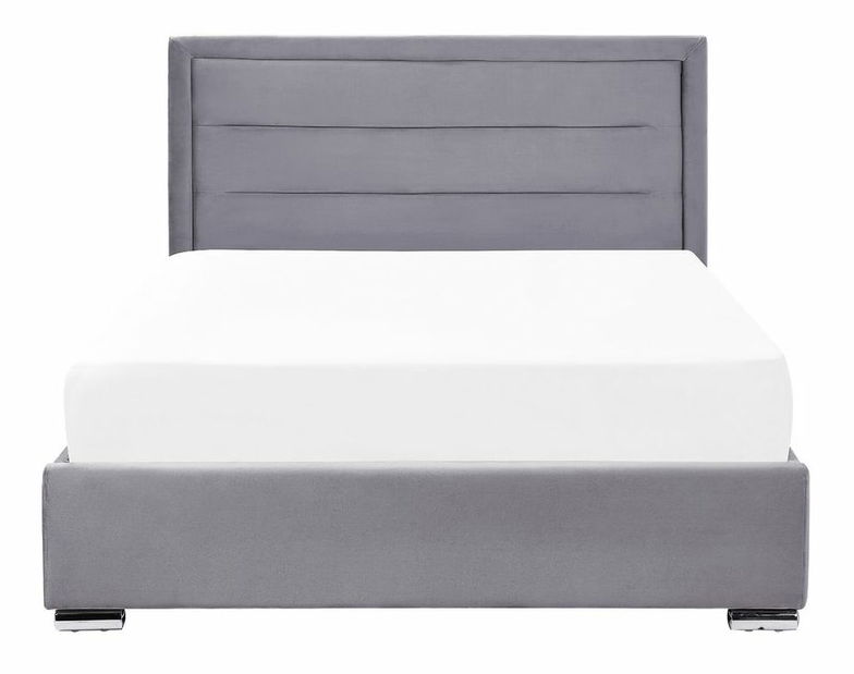 Bračni krevet 140 cm Ruthine (siva) (s podnicom i prostorom za odlaganje)