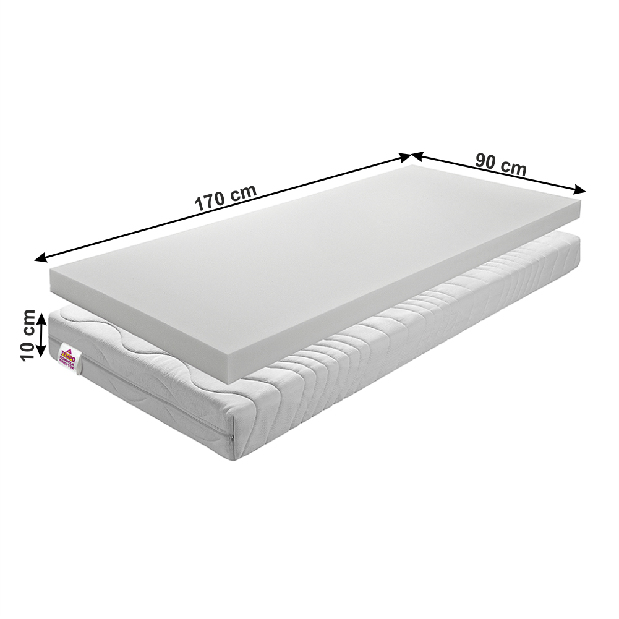 Saltea spumă 90x170 cm Estira