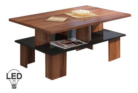 Stolić za kavu Sudbury 2 (šljiva + sjaj crni) 