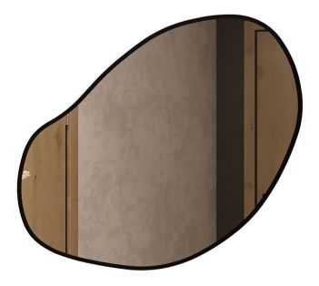 Zrkadlo Bonizura 83x76 (čierna) *výpredaj