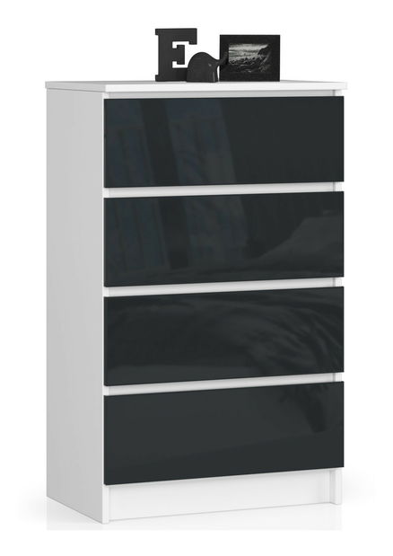 Comodă Kalista IV (Grafit lucios)