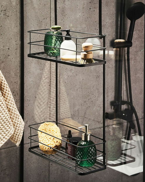 Polica Tove (čierna) 