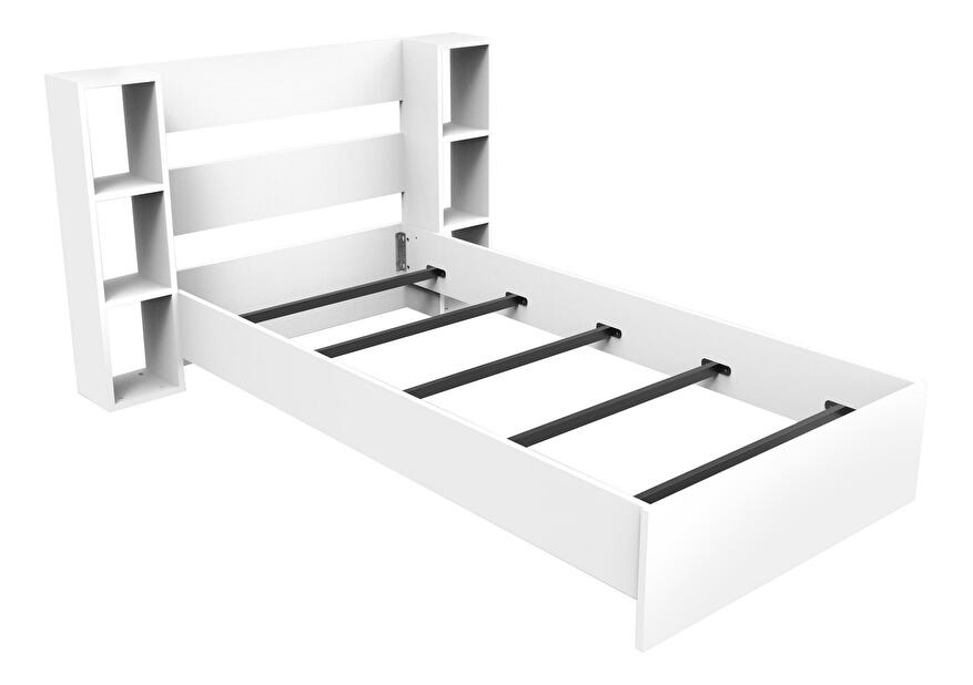Jednostruki krevet 90 cm Kemedo (bijela) (s podnicom)