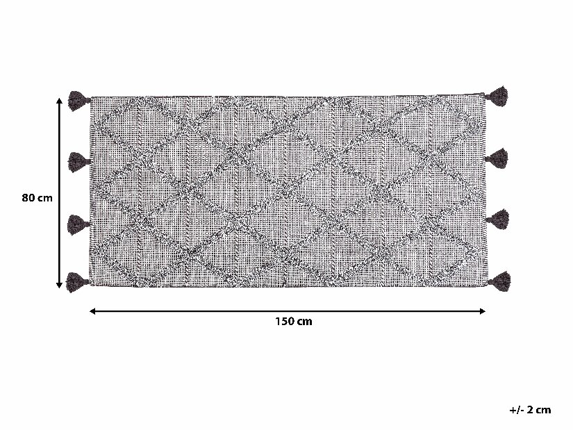 Szőnyeg 150 cm Taree (barna)