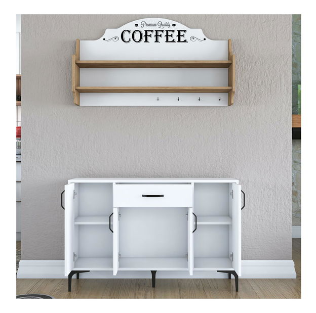 Comodă Jelena 138B (Alb + Nuc) 