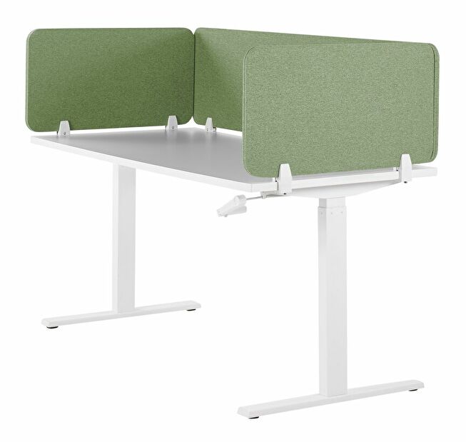 Panou separator birou 160 x 40 cm Walda (verde)