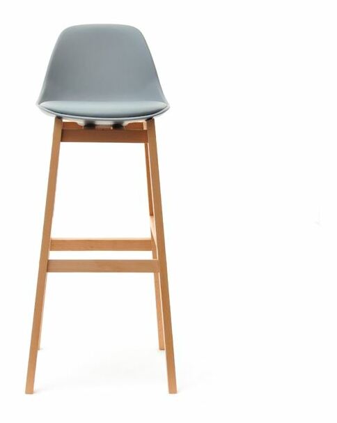Stolička Evan (sivá + buk)