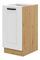 Alsó konyhaszekrény Lucid 40 D 1F BB (artisan tölgy + fehér)